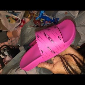 Authentic Brand New Pink Balenciaga Slides